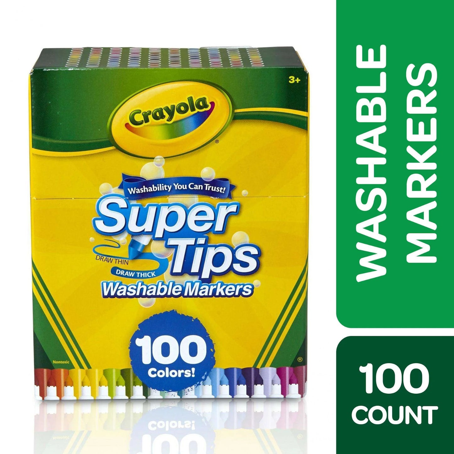 Super Tips Washable Markers for Kids, 100 Ct, Easter Gifts for Kids and Teens, Classroom Must Haves, Easter Crafts