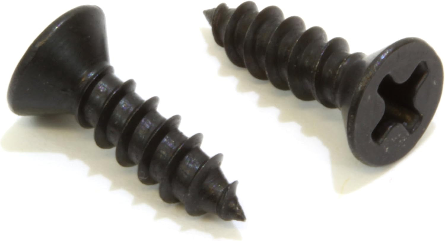 Black Oxide Coated Stainless Screw - Flat Head Phillips Wood Screws - Small Screw Hardware Suitable for Cabinet - Corrosion-Resistant Fasteners (25 Pack of 6 X 1/2)