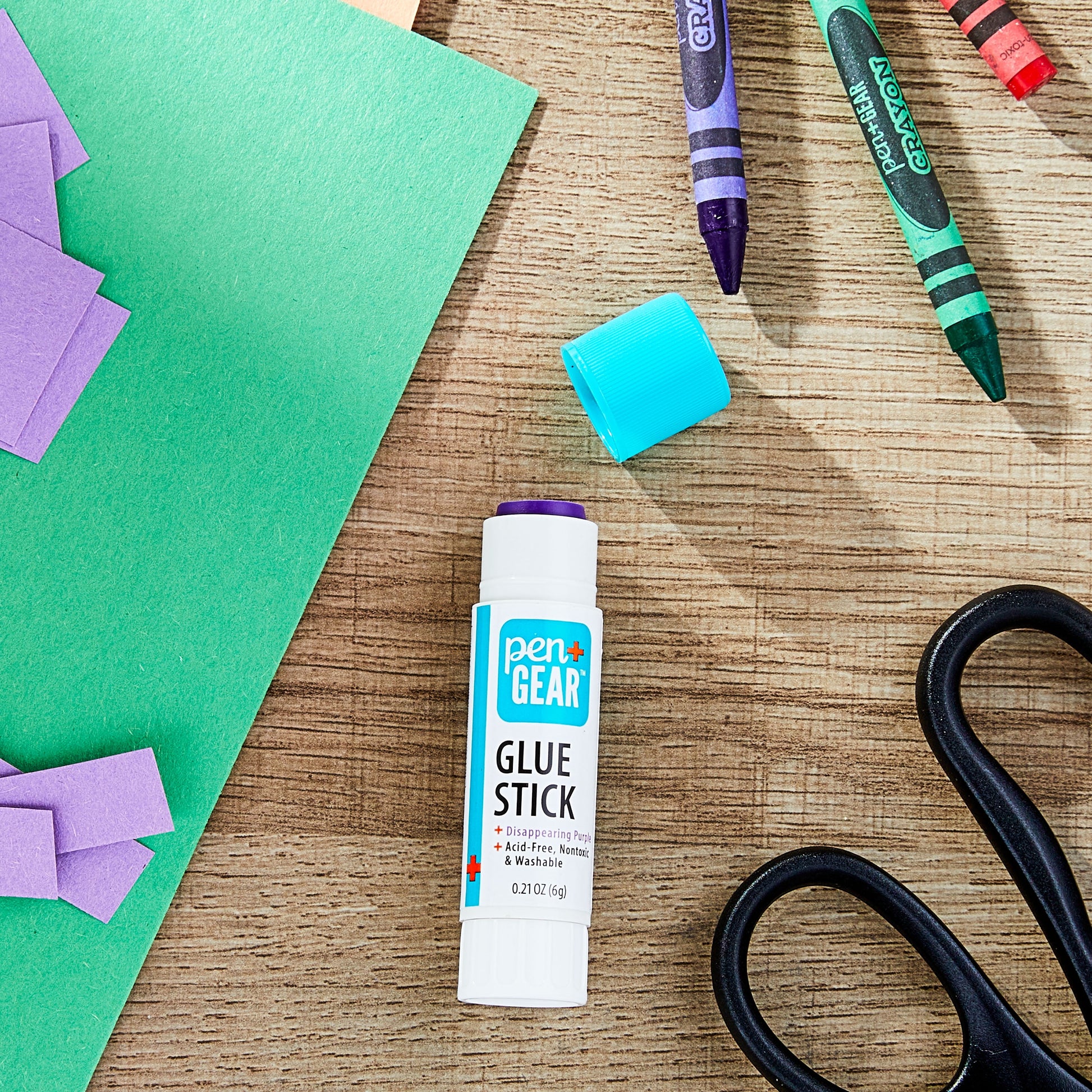 School Glue Sticks, Washable/Disappearing Purple, 2 Count